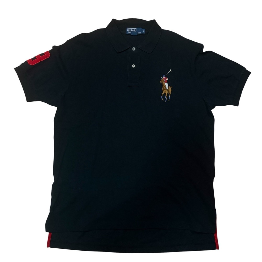 Polo Ralph Lauren Large Black Polo #3 Y2K
